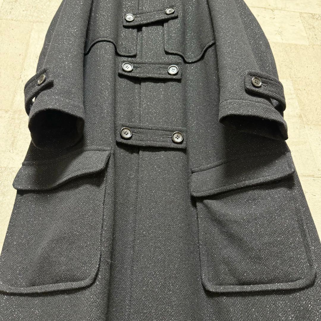 名作】コムデギャルソン ラメロングダッフルコート 2019AW - メルカリ