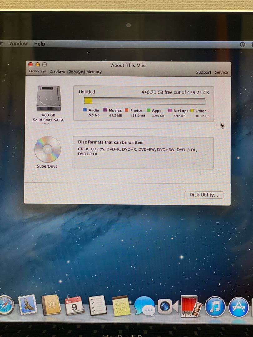 MacBook本体 MacBook Pro 2.3GHz i5 480GB SSD