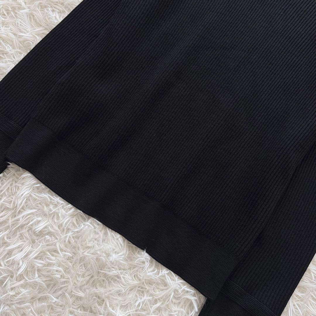 美品【ストーンアイランド】22AW 上杉柊平着用 ドライバーズニット 黒