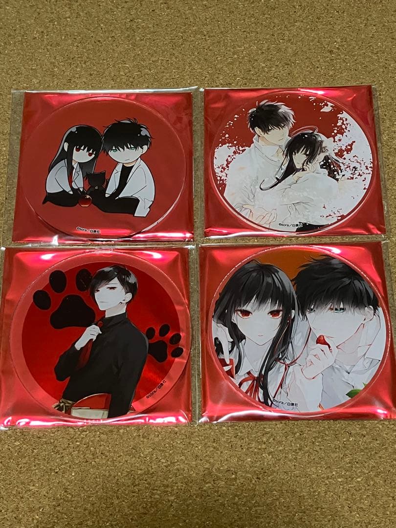 墜落JKと廃人教師 カフェ アクリルコースター 4点セット - メルカリ