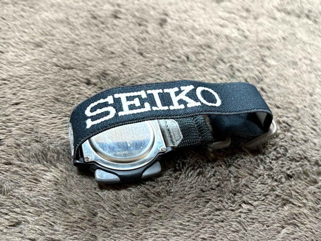 SEIKO デジタル腕時計 S821-6000 スキーサーモ ブラック スキーサーモ