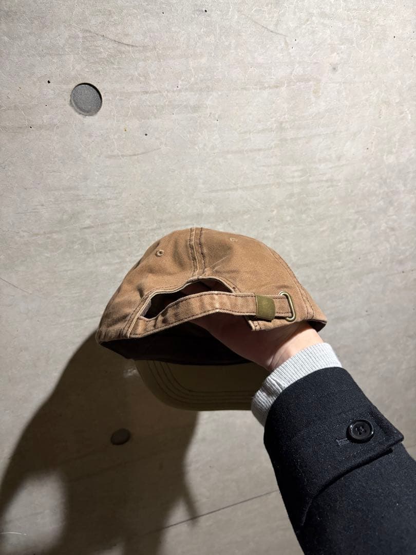 90's old gap ブラウン cap オールドギャップ 刺繍 デッド - 帽子最低 価格