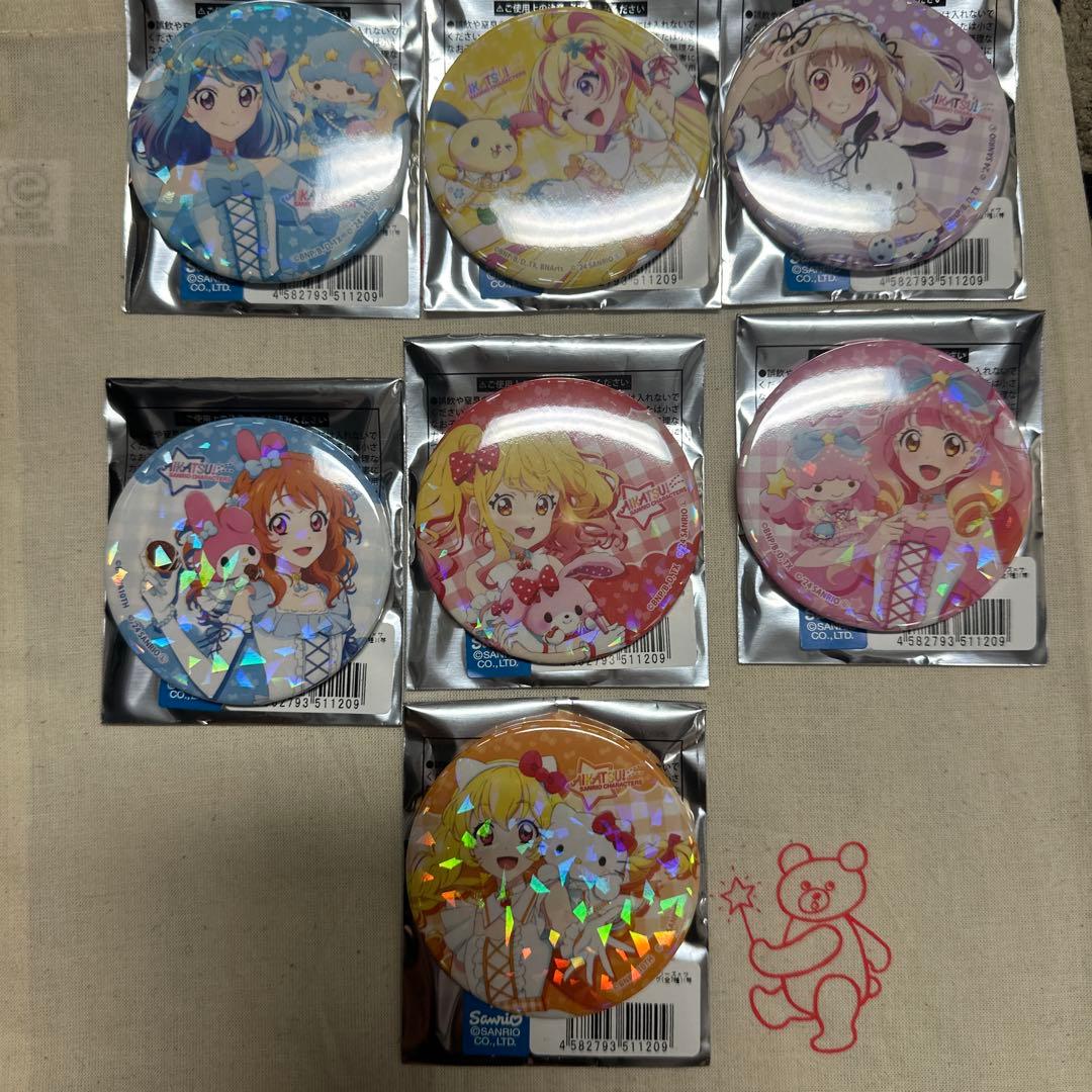 アイカツ サンリオ コラボ いちご 缶バッジ - メルカリ