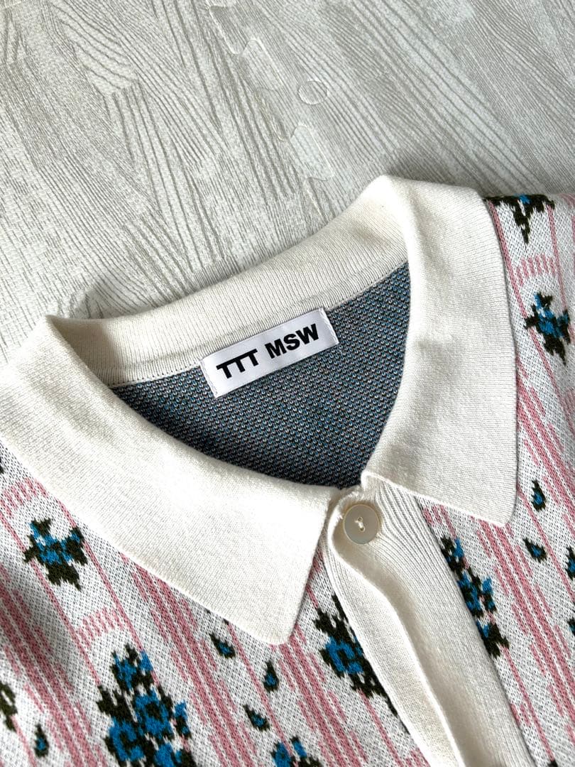 tttmsw】flower jacquard Knit cardigan - メルカリ