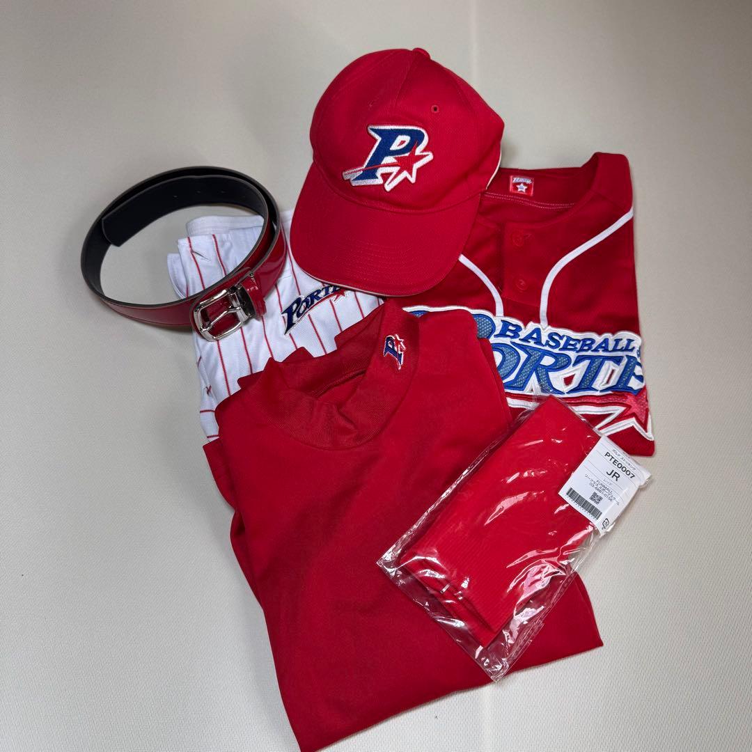 ポルテ　PORTE ユニフォームセット6点 ポルテ ユニフォーム 6点セット 130cm ポルテ野球ユニフォーム 130cm 6