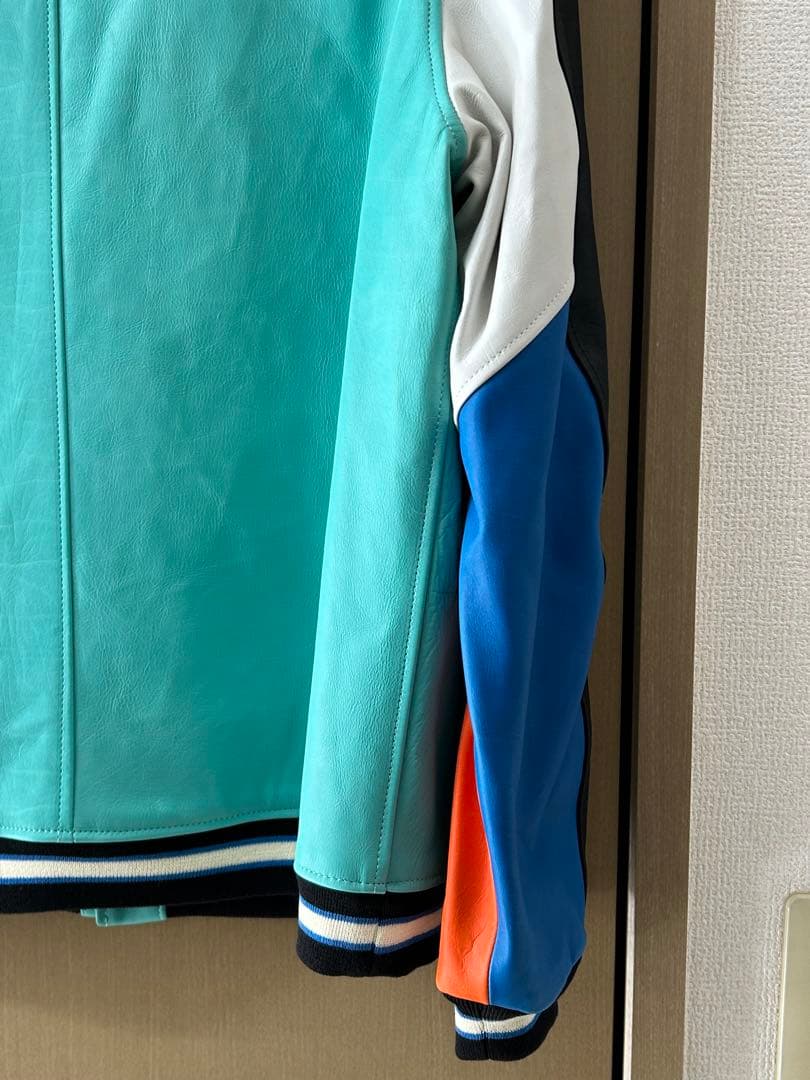 美品】N.HOOLYWOOD マルチカラー レザースタジャン - メルカリ