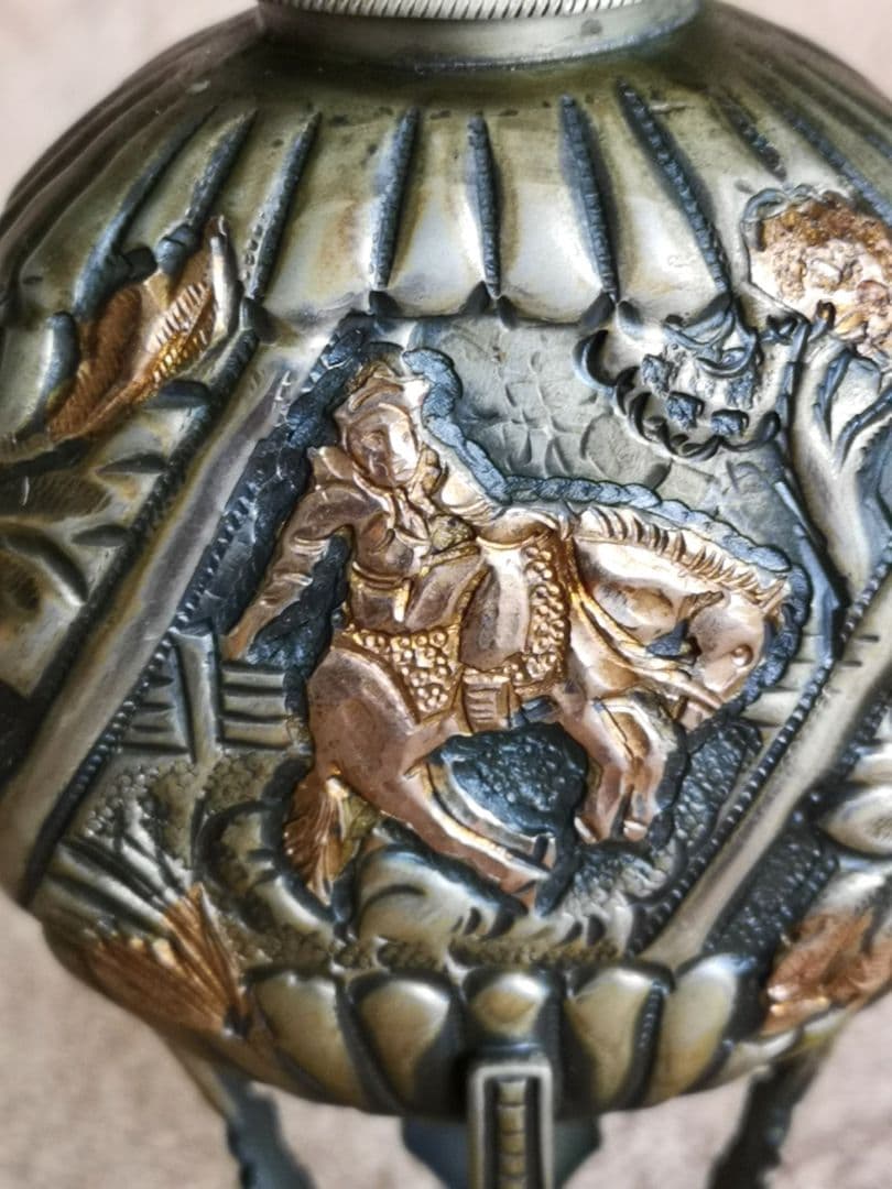 アルゼンチン 茶器 アンティーク 1970】イェルバ マテ カップ&ストロー