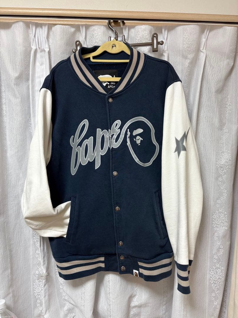 と*ち様 A BATHING APE スタジャン M 中古・古着通販】A BATHING APE (アベイシングエイプ) スタジャン