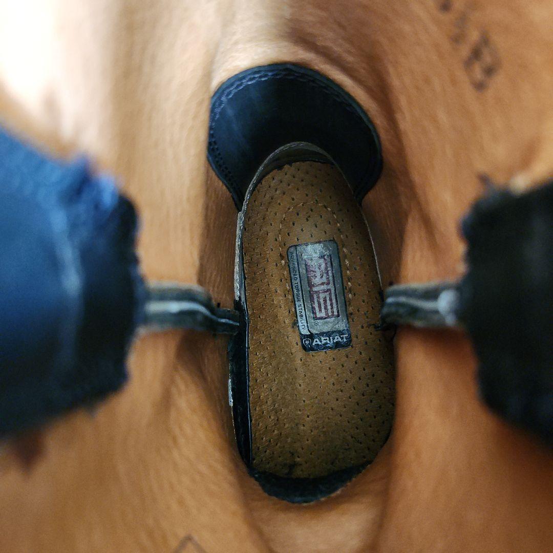 美品】ARIAT ブラックレザー ウエスタンブーツ Y2K - メルカリ