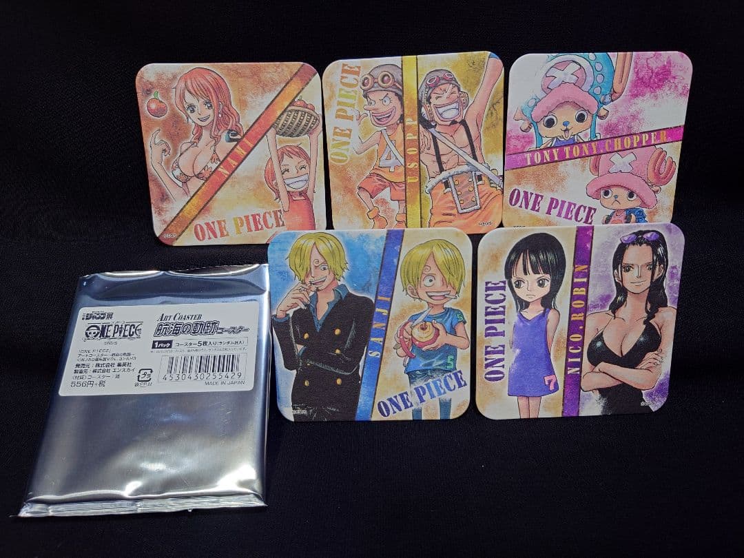 ジャンプ展 アートコースター ワンピース〜航海の軌跡〜コースター 全