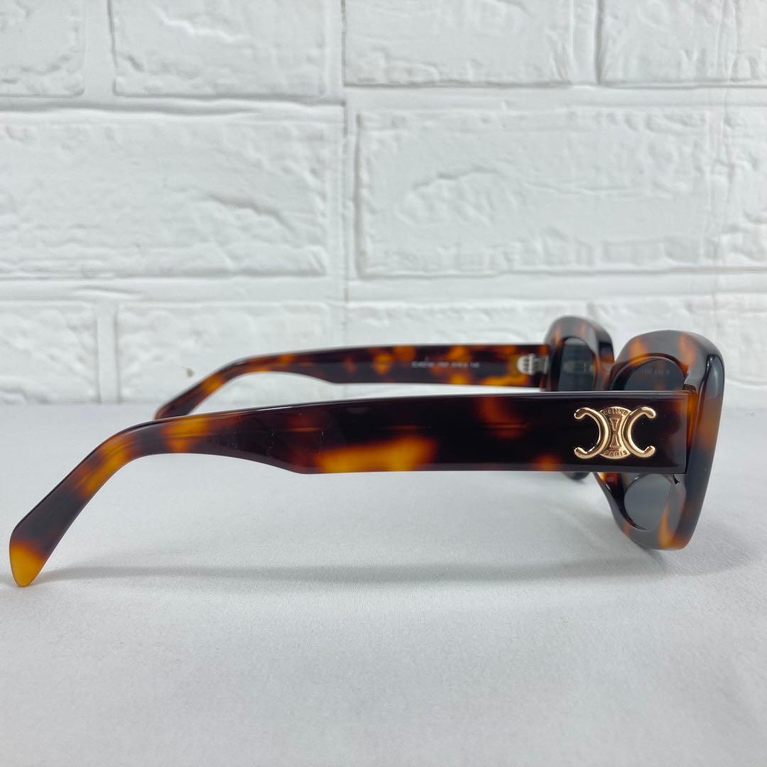美品】CELINEセリーヌ サングラス トリンオフ 鼈甲 UVカット ゴールド