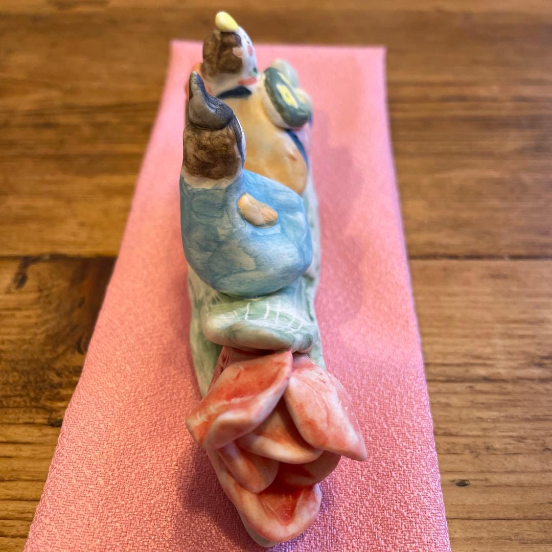 村井陽子さん　チューリップとお雛様　ひなまつり　陶人形