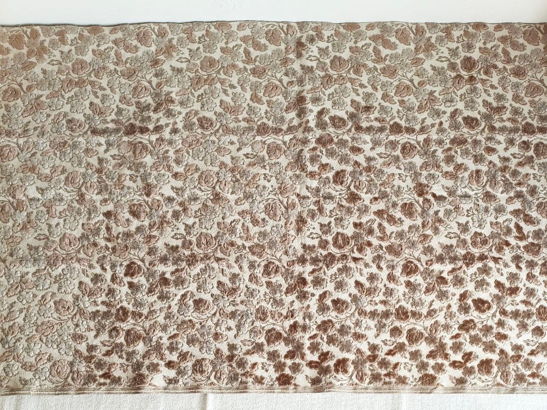 vintage textile ❀ ふんわり お花柄 テキスタイル