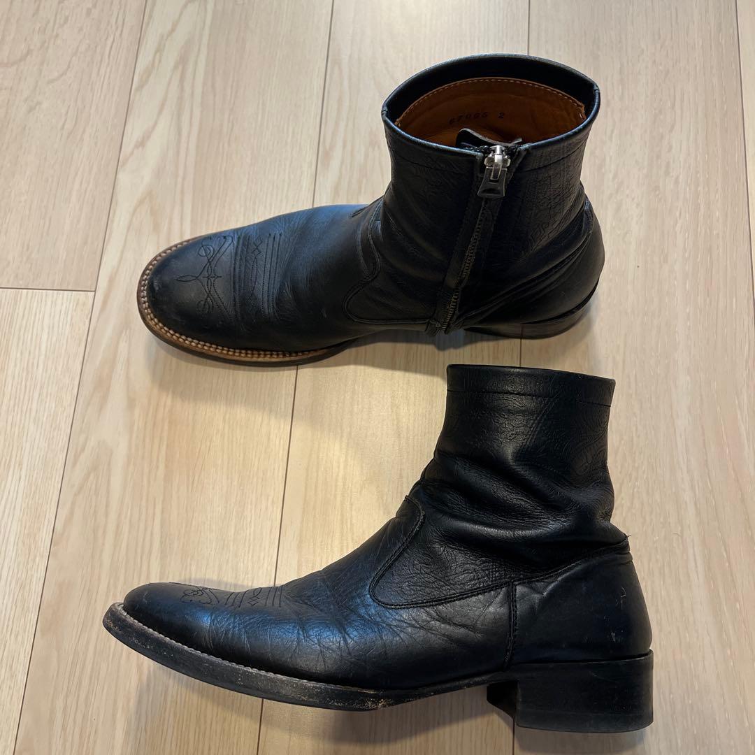 美品】RUDE GALLERY サイドジップブーツ - メルカリ
