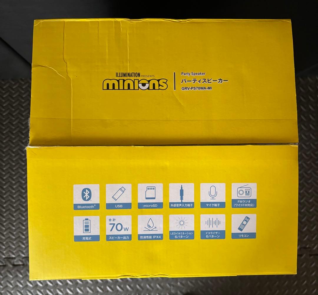 ミニオン パーティースピーカー Bluetooth GRV-PS70WA-MI - メルカリ