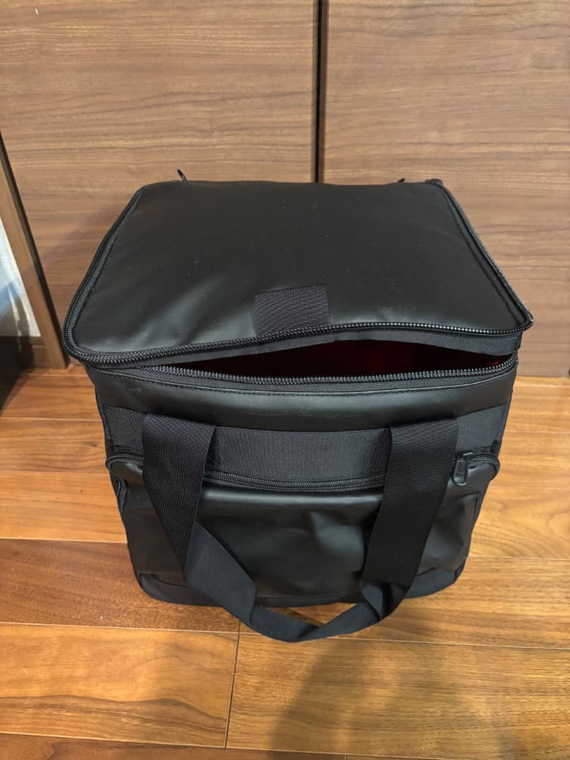 THE NORTH FACE 12inchレコードバッグ BLACK ザ・ノース・フェイス スタンダードのオリジナルレコードバッグが