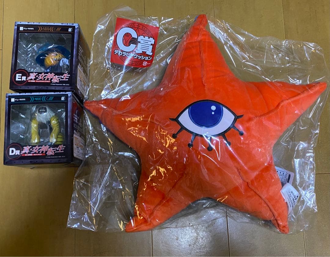 真•女神転生みんなのくじC賞デカラビアクッション新品未開封D賞E賞付き