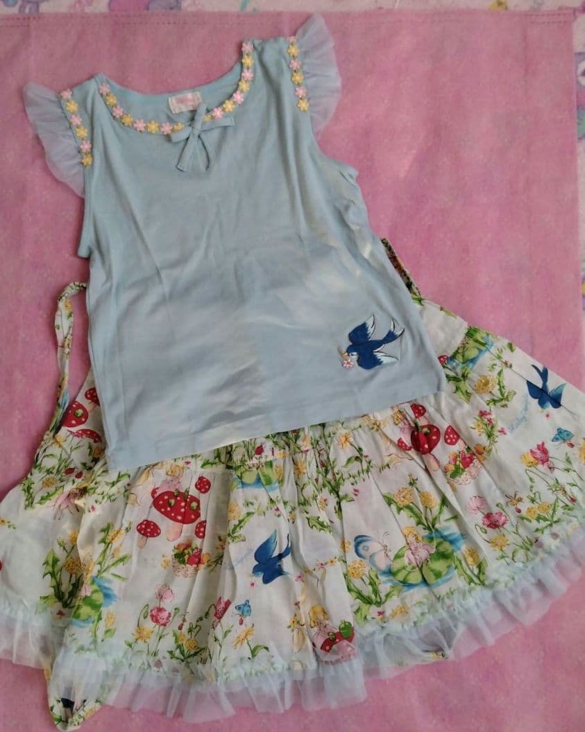 中古　シャーリーテンプル　トップス　スカート　120 130 シャーリーテンプル（Shirley Temple） 子供服 女の子 120cm