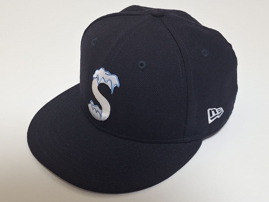 【美品】Supreme　S Logo　New Era　Ice　\"Navy\"