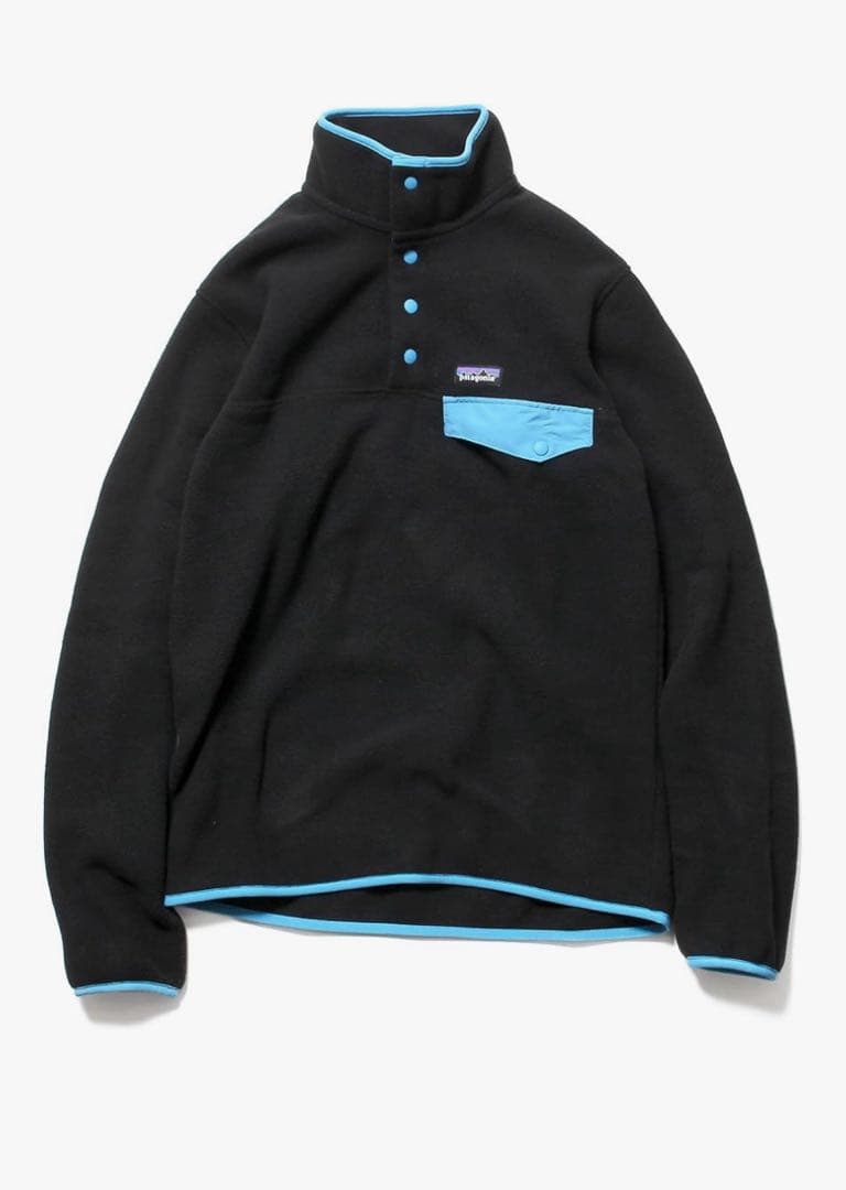 ★希少　新品　タグ付き　パタゴニア シンチラ スナップT ブラック　ブルー　 M PATAGONIA|パタゴニア】メンズ シンチラスナップT プルオーバー(PIBL