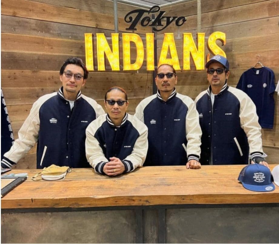 東京インディアンズ スタジャン ネイビー 紺 XL 初売り 希少品 最安