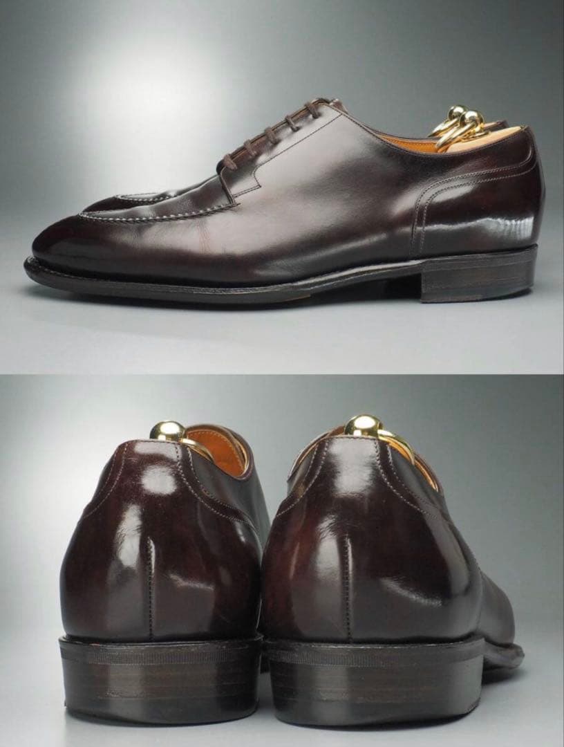 三陽山長 勘三郎 スキンステッチ Uチップ エプロンダービー - メルカリ