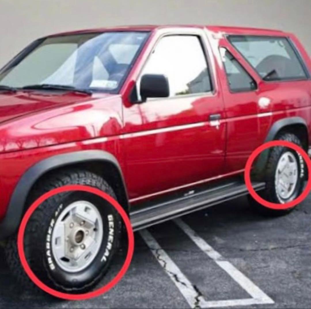 ダットサンD21 日産テラノUS仕様 純正ホイール ホイールキャップセット① ダットサンD21 日産テラノUS仕様 純正ホイール ホイールキャップセット