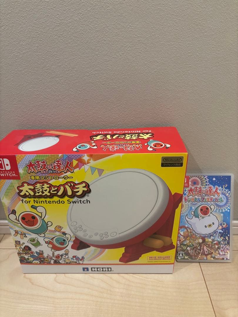 太鼓の達人ドンダフルフェスティバル　太鼓とバチセット 楽天市場】【セット】 太鼓の達人 ドンダフルフェスティバル