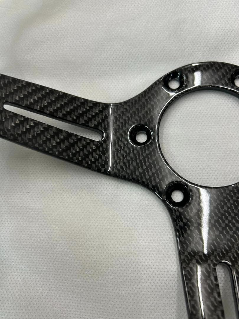 ステアリング ディープコーン ホワイト リアルカーボン 未使用 USDM