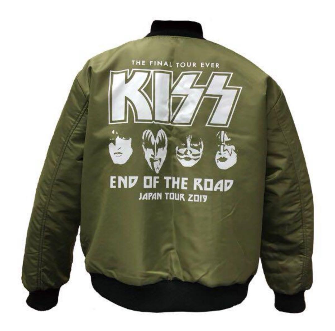 【デッドストック】KISS 会場限定 リバーシブルMA-1 ジャケットL KISSリバーシブルジャケットが数量限定で再販！