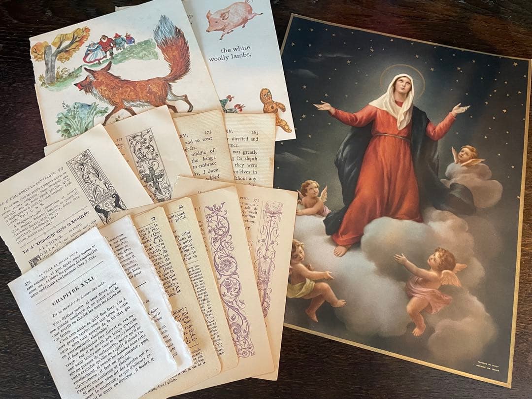 B)聖なるおすそ分けファイル コラージュ素材 A)聖なるおすそ分け