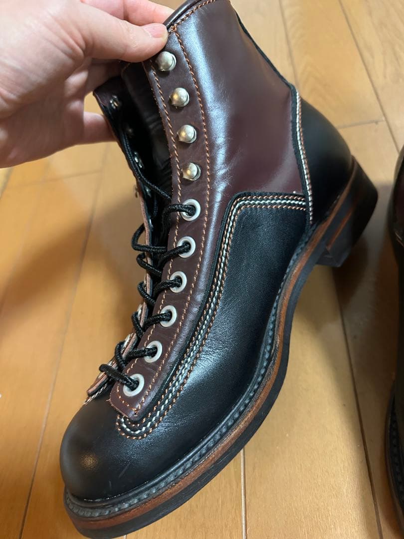 LONE WOLF BOOTS カーペンターツートン8インチ - 靴新品 通販