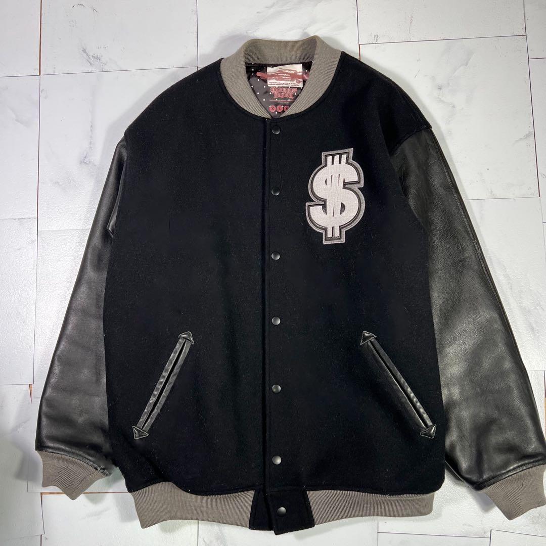 Swagger スワッガ スタジャン レザー切り替え XL 中古・古着通販】SWAGGER (スワッガー) スタジャン ブラック サイズ:L