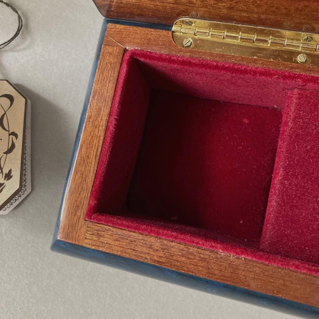 イタリア ドマン オルゴール［象嵌細工］ブルー - メルカリ