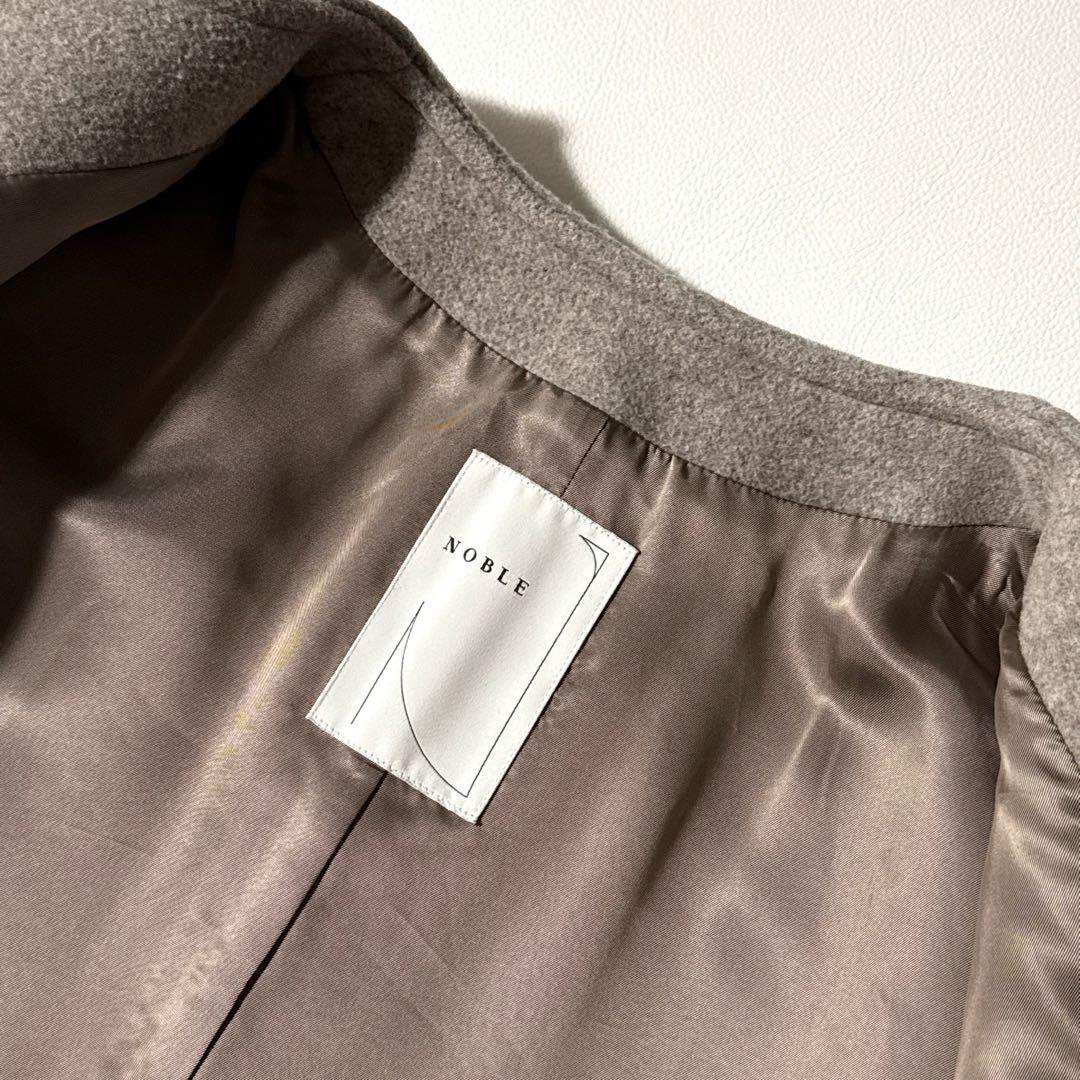 ばず 様ノーブル MTRカラーレスジップショートコート ベージュ 32