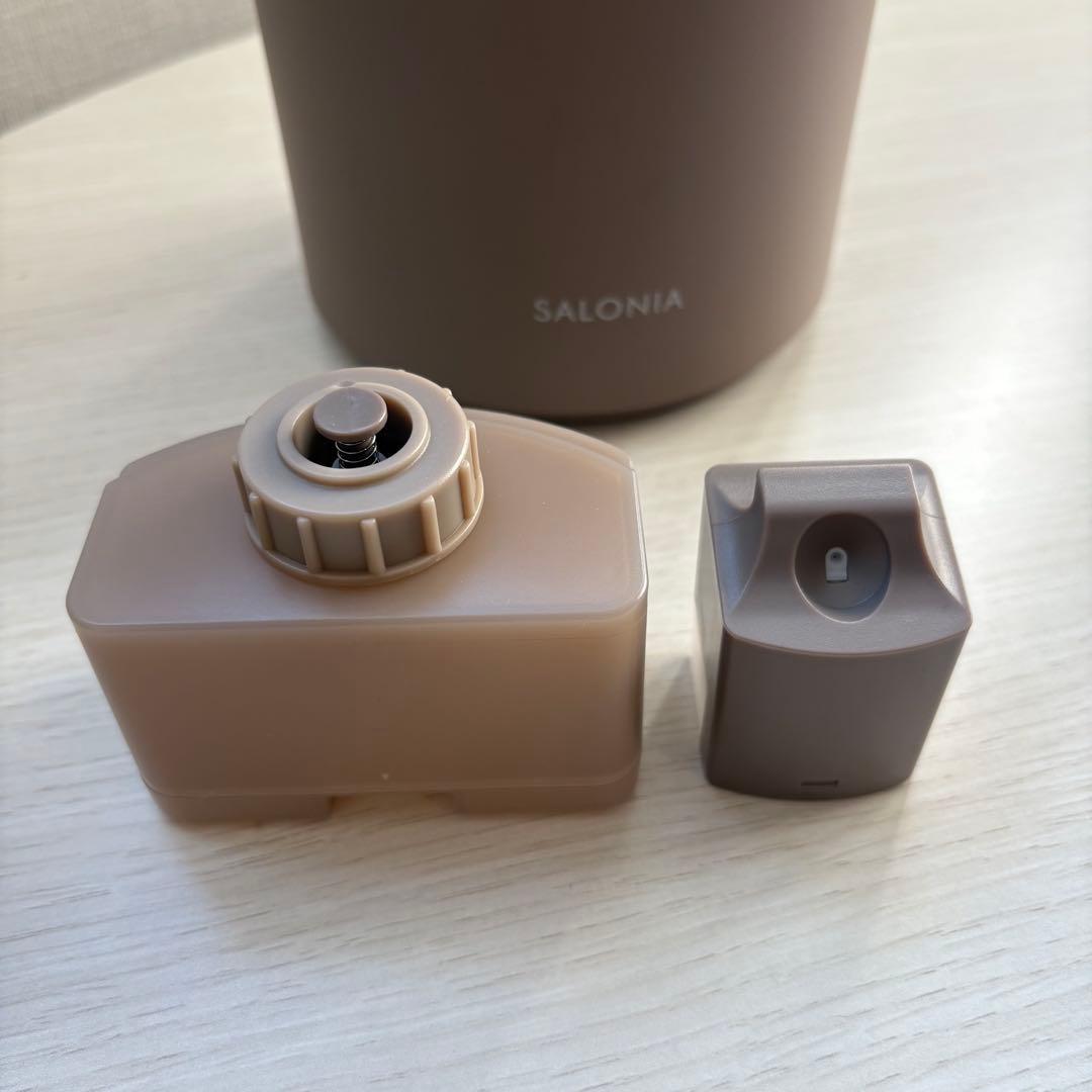 SALONIA ピュアブライトスチーマー ベージュ美顔器 SAL22207BE - メルカリ