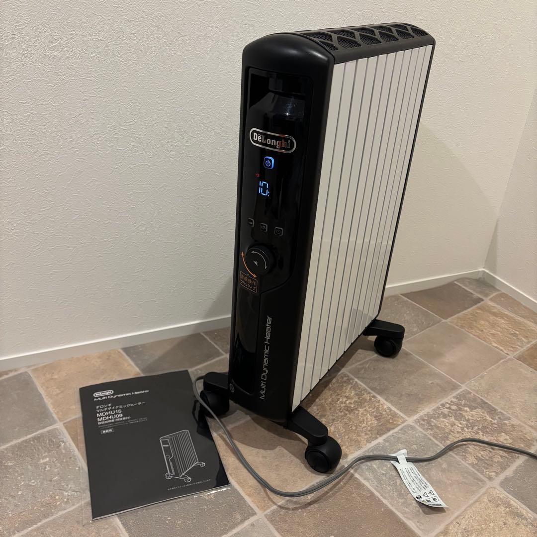【美品】デロンギ De'Longhi マルチダイナミックヒーター MDHU15 マルチダイナミックヒーター ピュアブラック MDHS15-PB [最大13畳