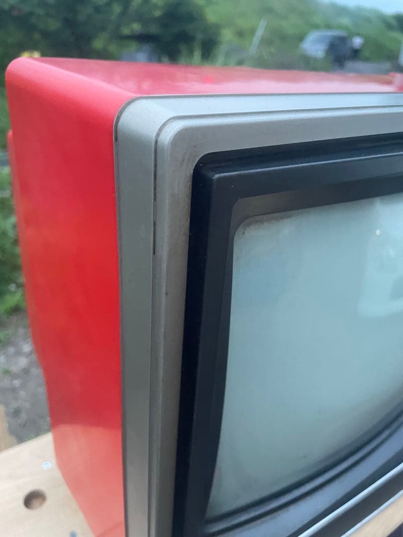 NEC CV-14T26 カラーテレビ 通電確認 ブラウン管 赤 - メルカリ