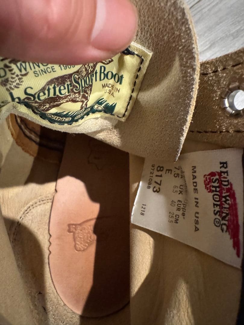 レッドウィング ブーツ 8173犬タグアイリッシュセッター 7.5 - メルカリ