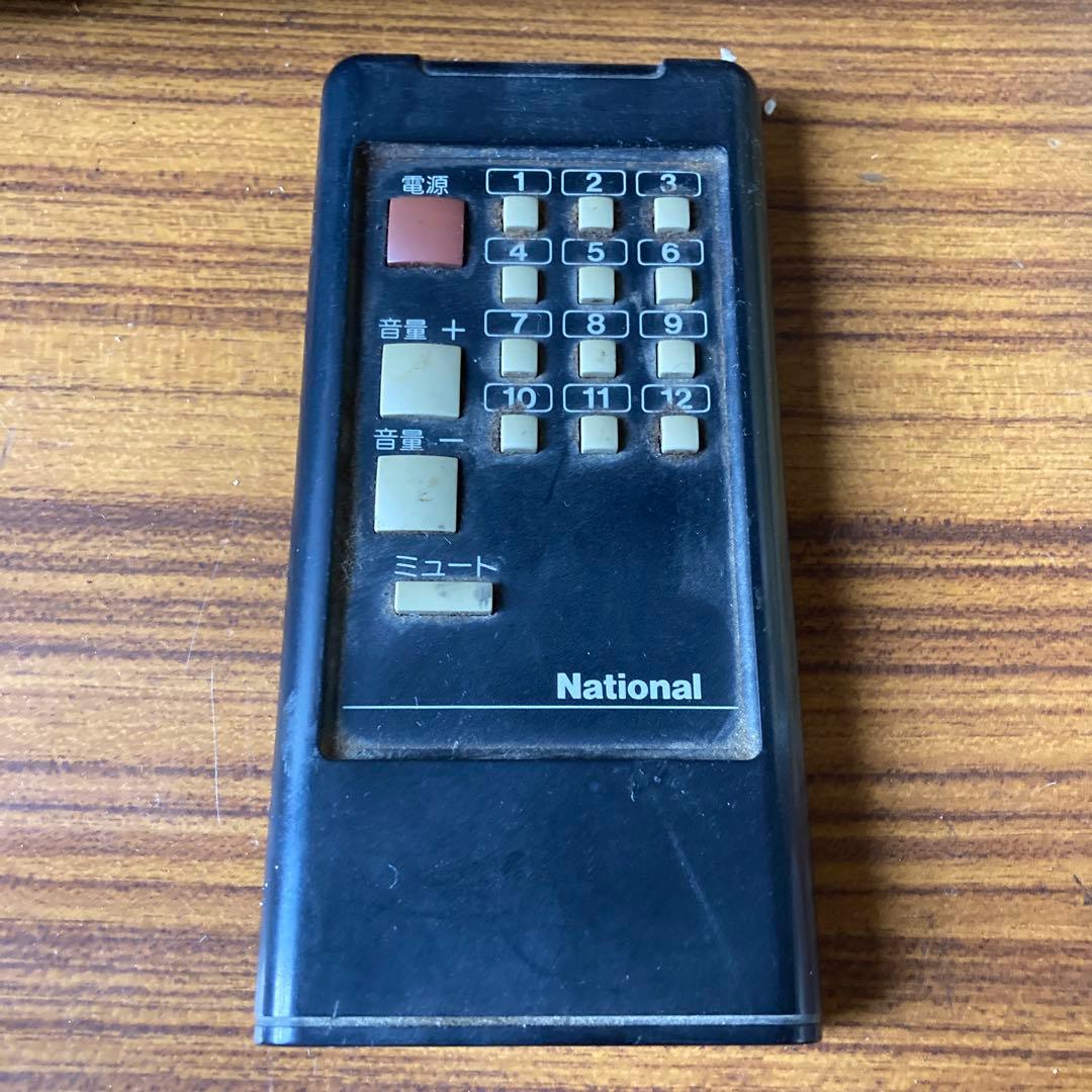 National ブラウン管 テレビ ジャンク品 ウッド調 ナショナル - メルカリ