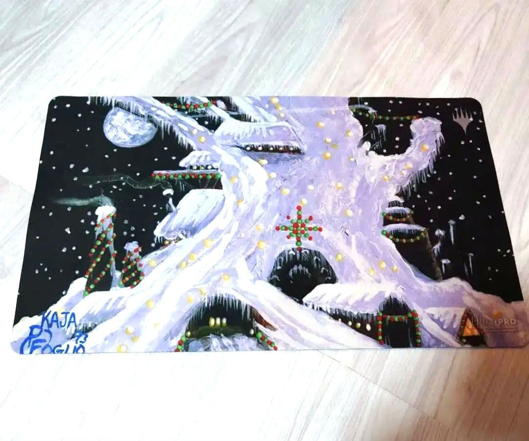 ミシュラの工廠 冬 winter プレイマット MTG ポケモンカードゲーム ラバープレイマット Snowy Gathering - Meccha Japan