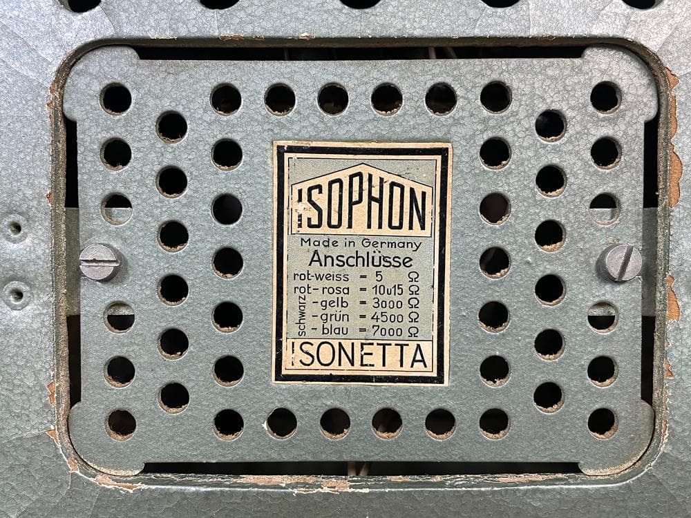 ISOPHON イソフォン イソネッタ 楕円フルレンジ スピーカー ドイツ