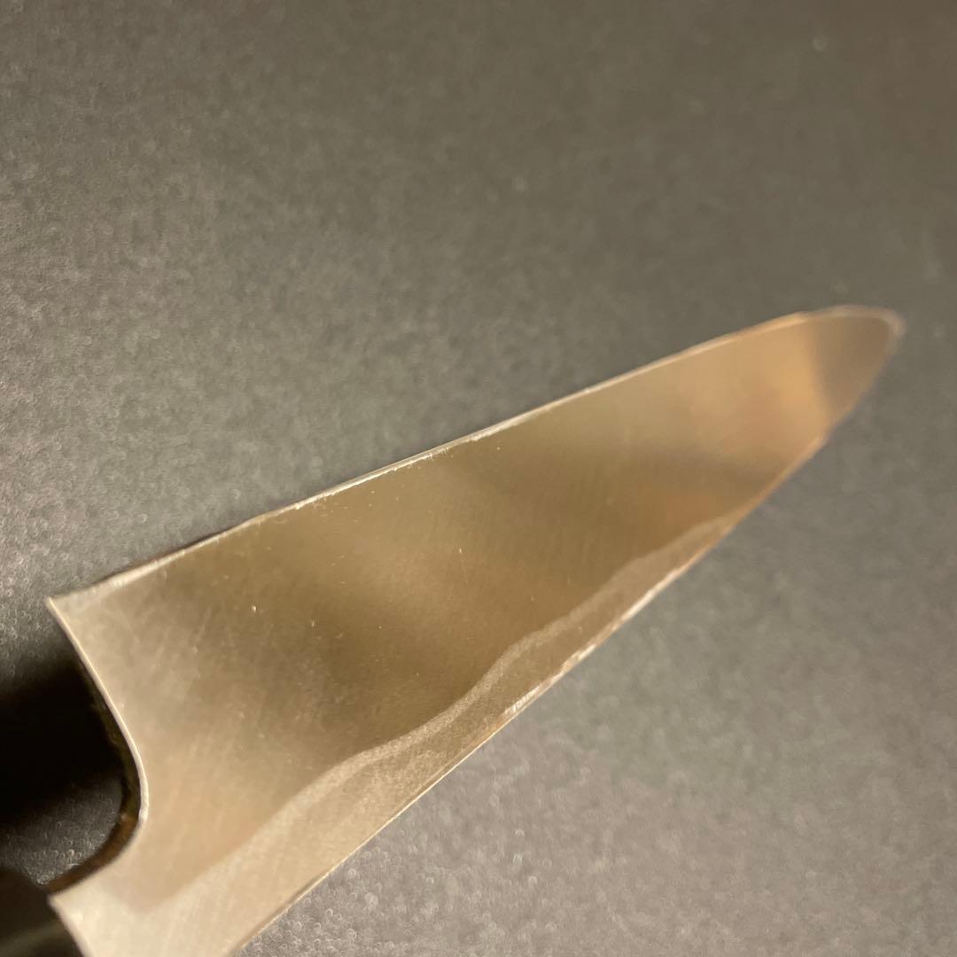 刺身包丁 積層 白ニ鋼 柳刃 8寸 刃渡り 約243mm 黒檀八角柄 - メルカリ