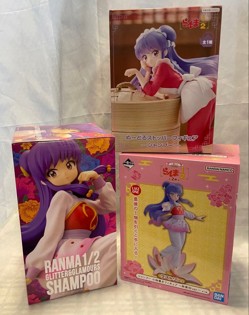 らんま1/2 シャンプー フィギュアセット 一番くじ ラストワン 他2体