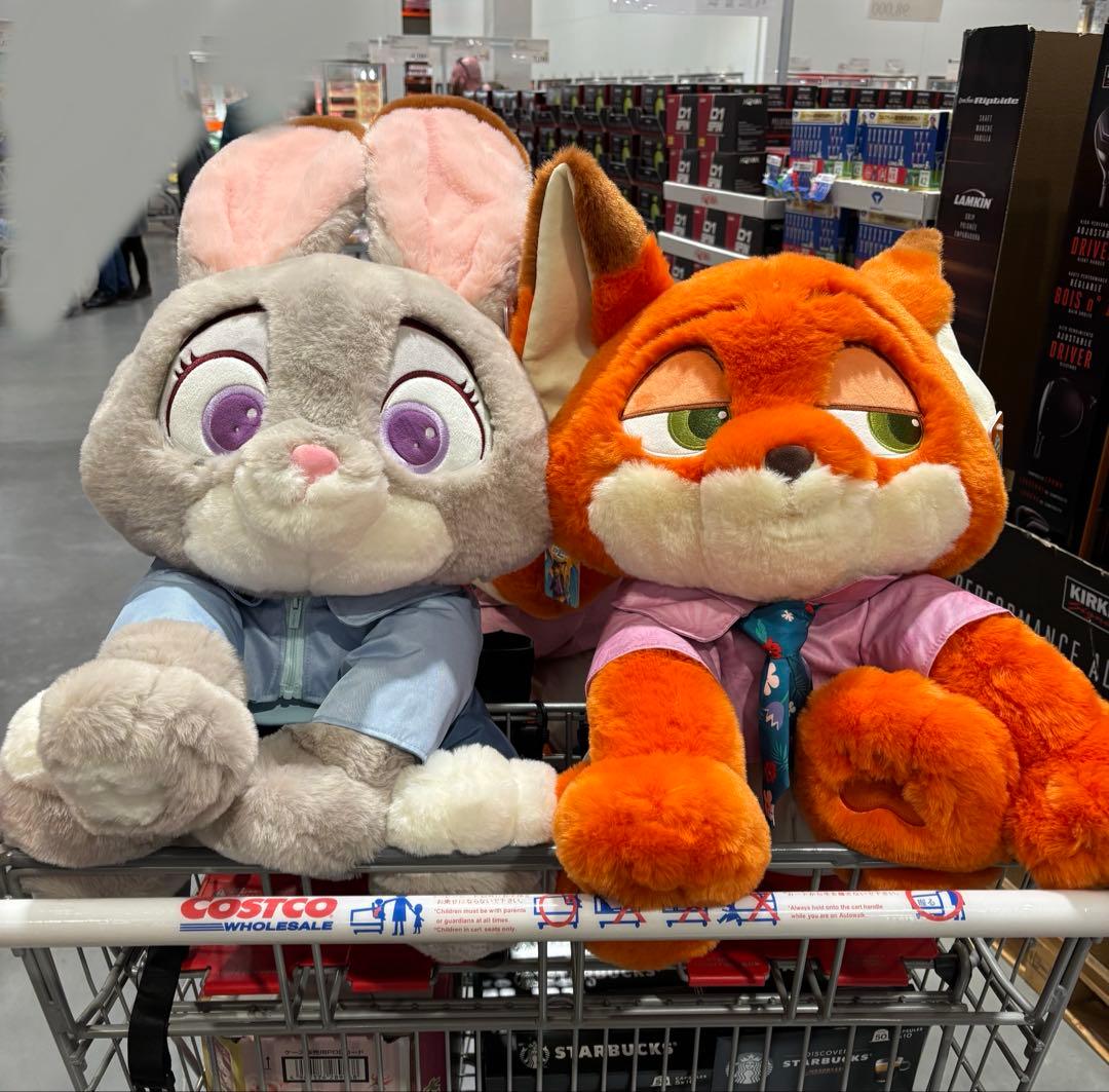 ズートピア2 ジュディ ニック ぬいぐるみ コストコブランケット入り
