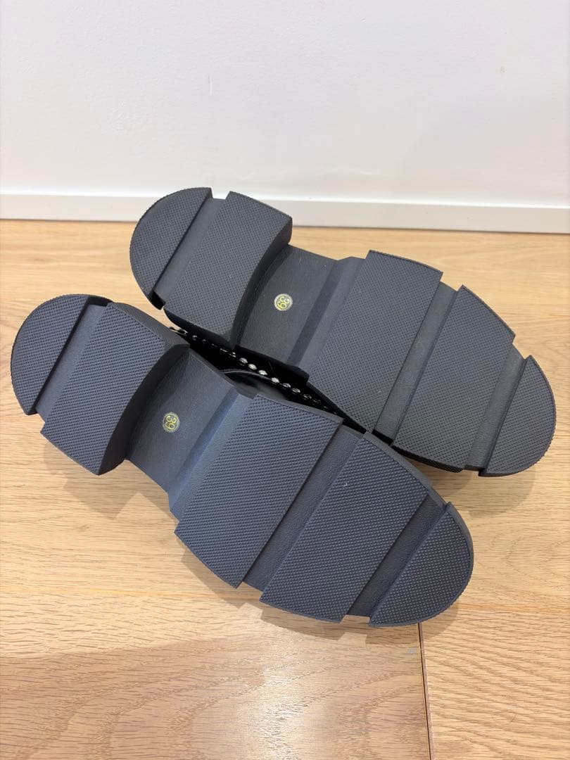 【1/4迄特価！】MANA スタッズレースアップシューズ（ビジュー）24.5cm