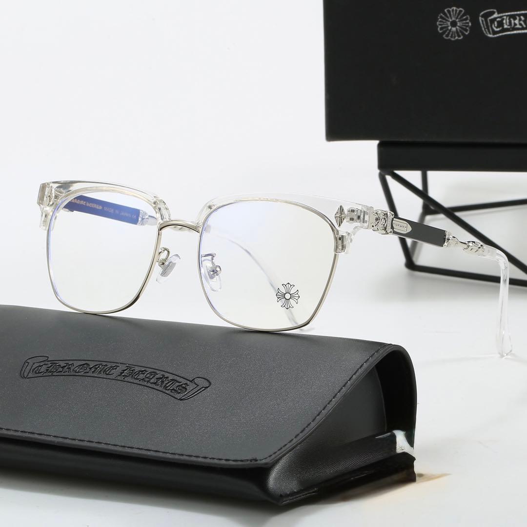 装飾クリアシルバー伊達メガネ 「クロムハーツ好き必見‼︎」メガネ サングラス CHROME HEARTS（クロムハーツ） BOX-OFFICER ダガーテンプルクリア