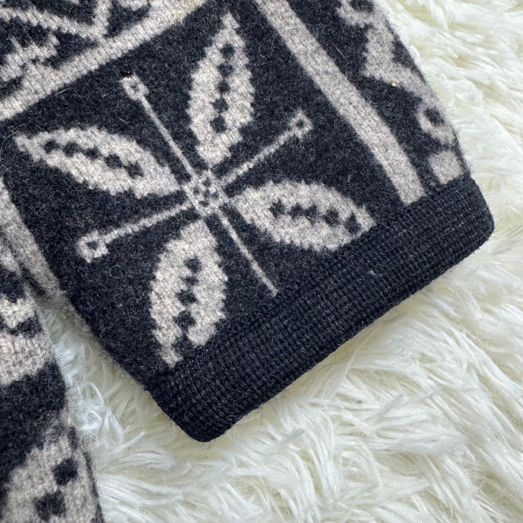 GIESSWEIN ギースヴァイン フード付ウールコート 総柄 トグルボタン