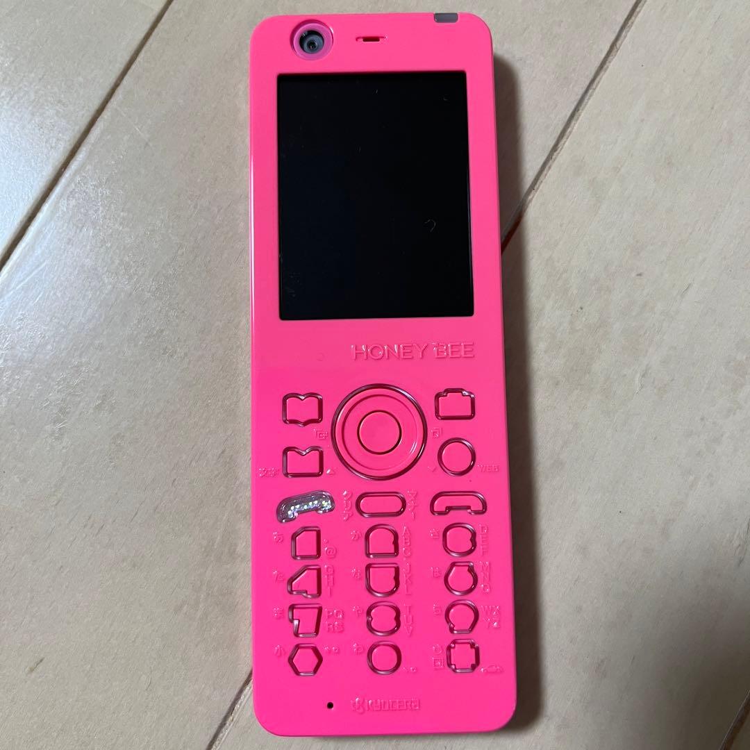 ウィルコム WILLCOM ハニービー HONEY BEE WX333K ピンク - メルカリ