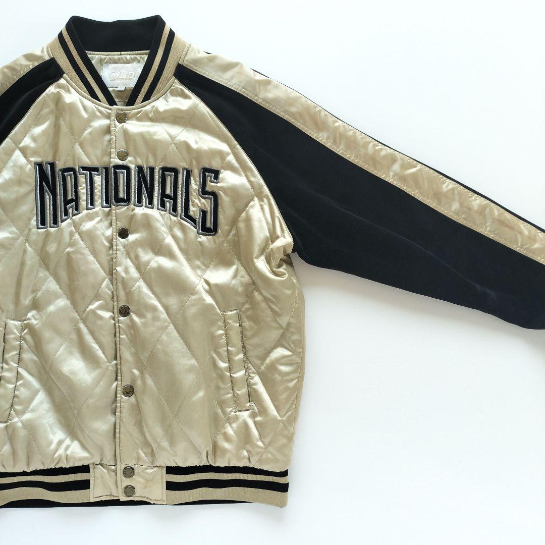 希少カラー】MLB ワシントンナショナルズ スタジャン ゴールド【XL】